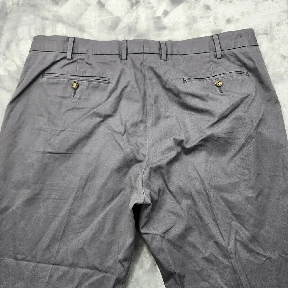 J.Crew Pants Mens 38W Gray Classic‎ Bowery Chino Straight Cotton Preppy Office